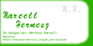marcell hernesz business card